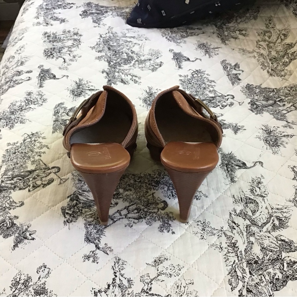 Authentic!* New* Cole Haan couture suede leather, high end mules/clog! - Picture 9 of 12